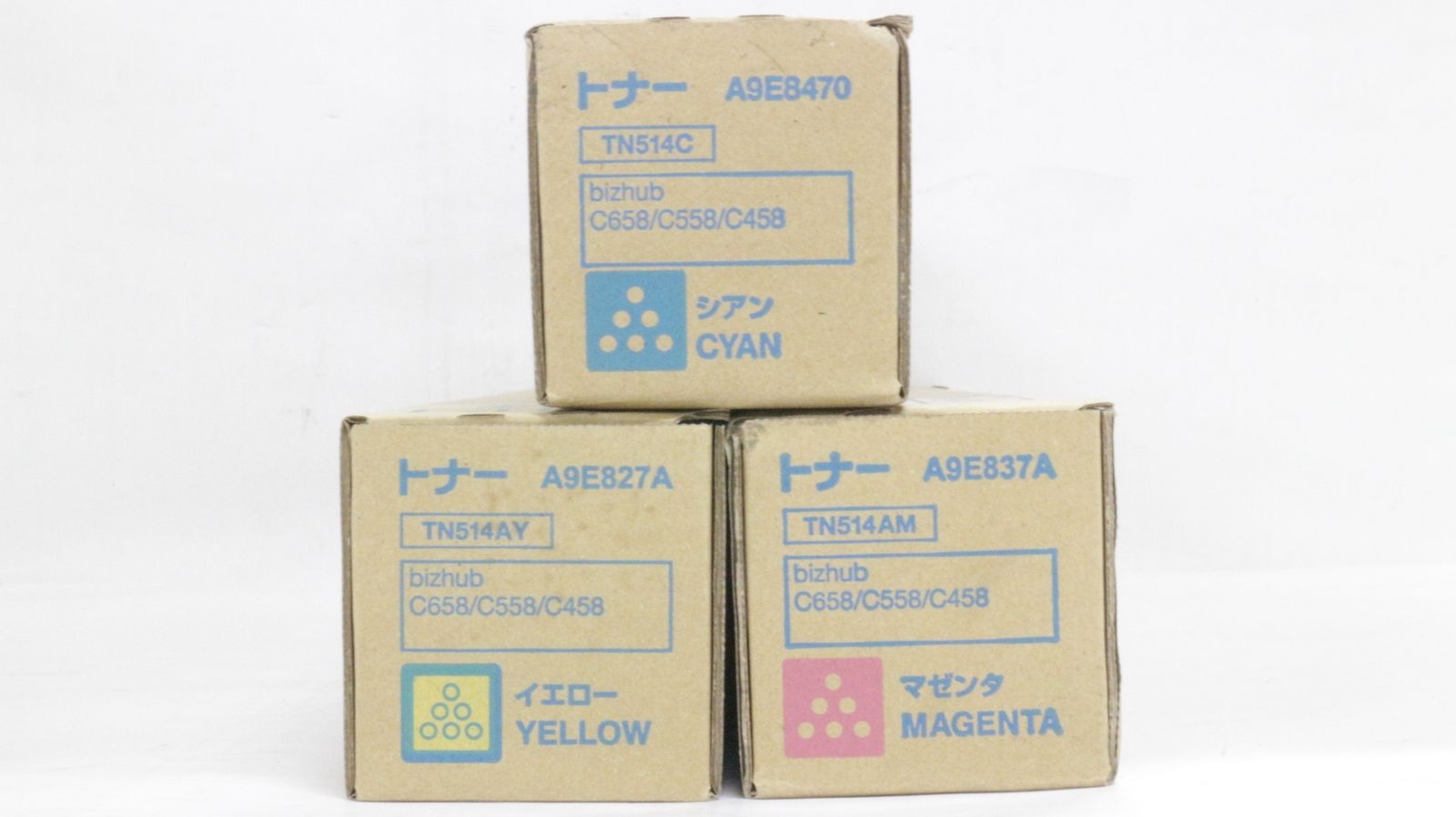 コニカミノルタ 純正 トナー TN514 3色 シアン マゼンタ イエロー KONICA MINOLTA ITBVRDH2G3I8-D-F06-byebye