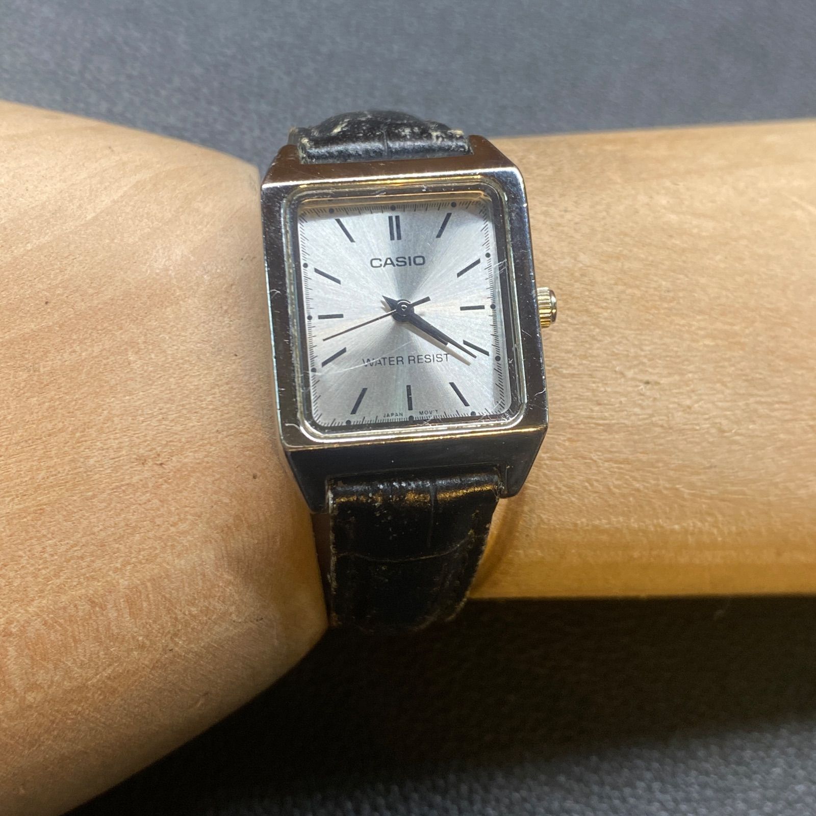 カシオ CASIO LTP-V007 シルバー アナログ スクエア レディース 腕時計 