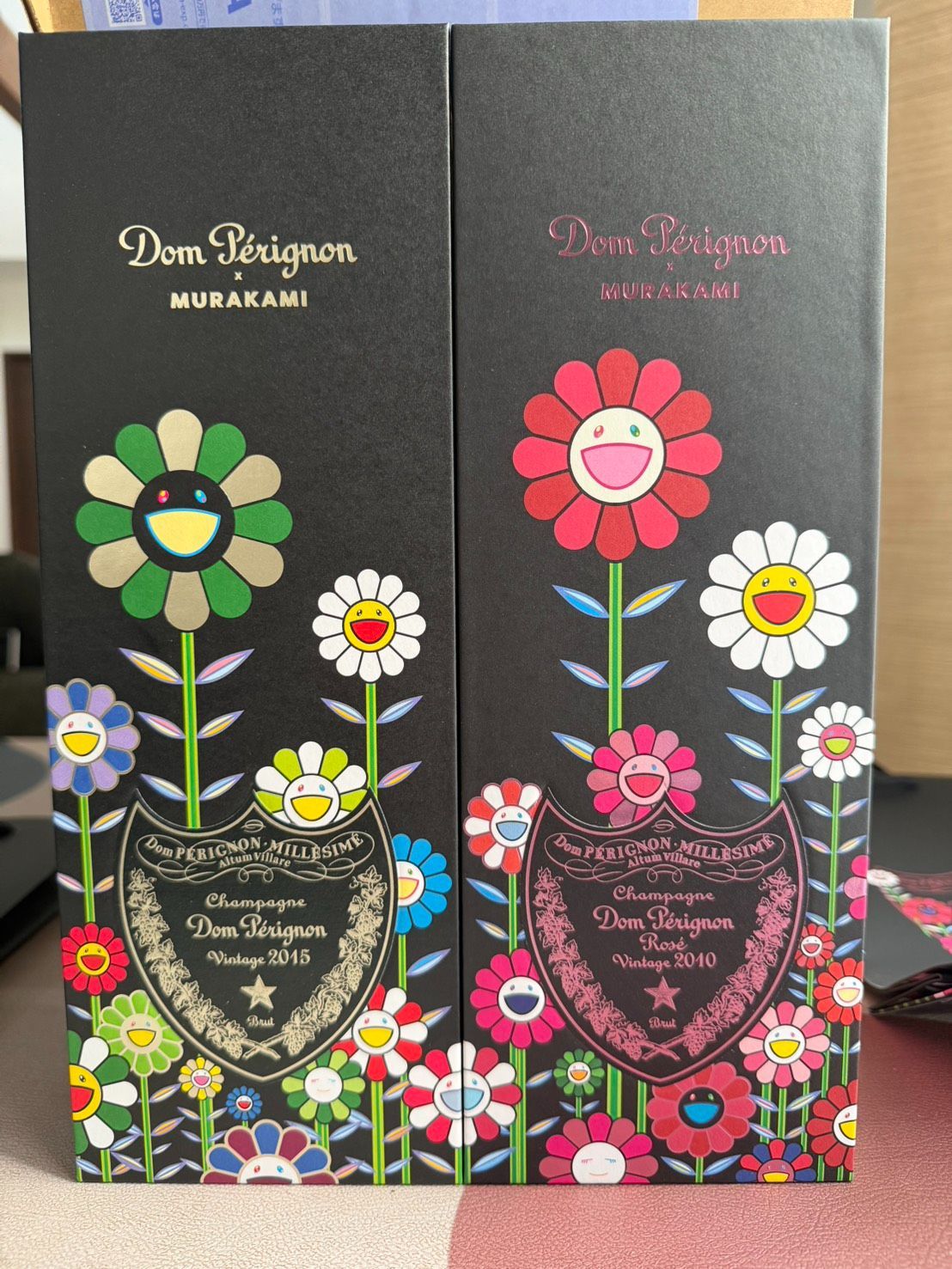 村上隆 ドンペリ ギフトボックスセット2本セット 〈ヴィンテージ2015