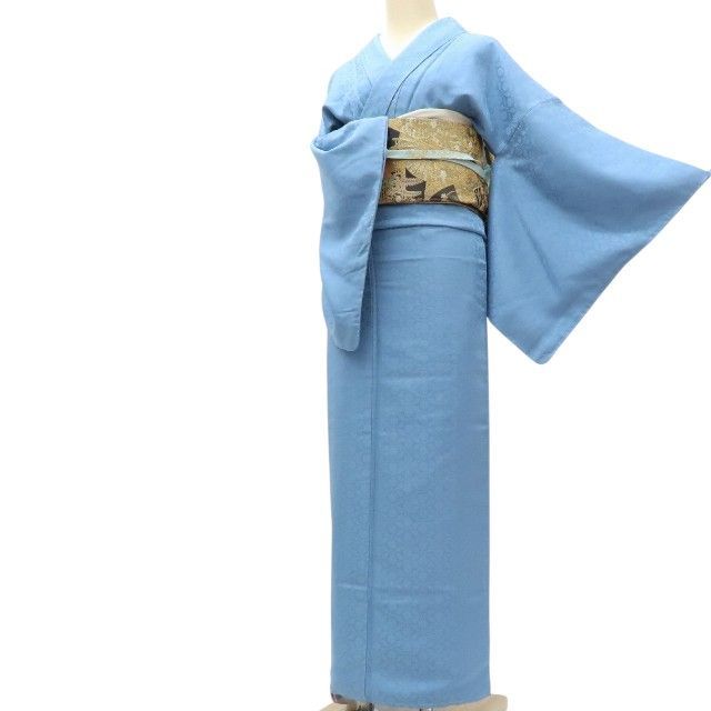 百華❀Y3949◇仕付け糸付 手縫い仕立て 正絹 色無地 着物 - メルカリ