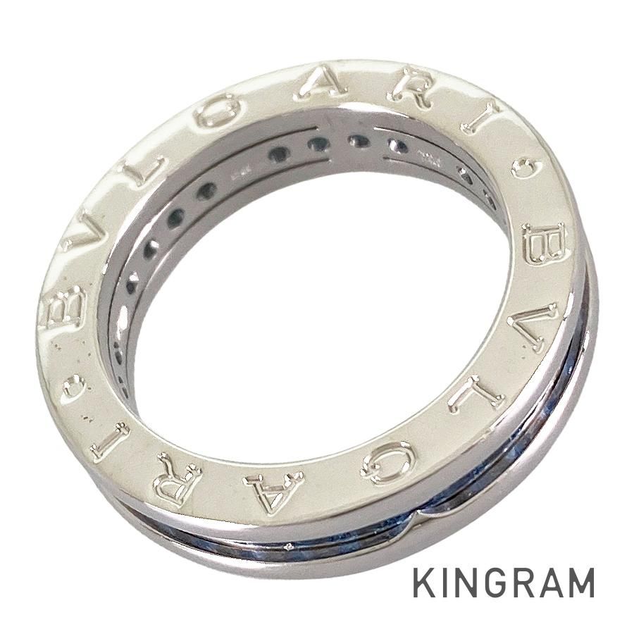 ブルガリ BVLGARI ビーゼロワン K18WG ブルートパーズ 13号 53 リング fhb