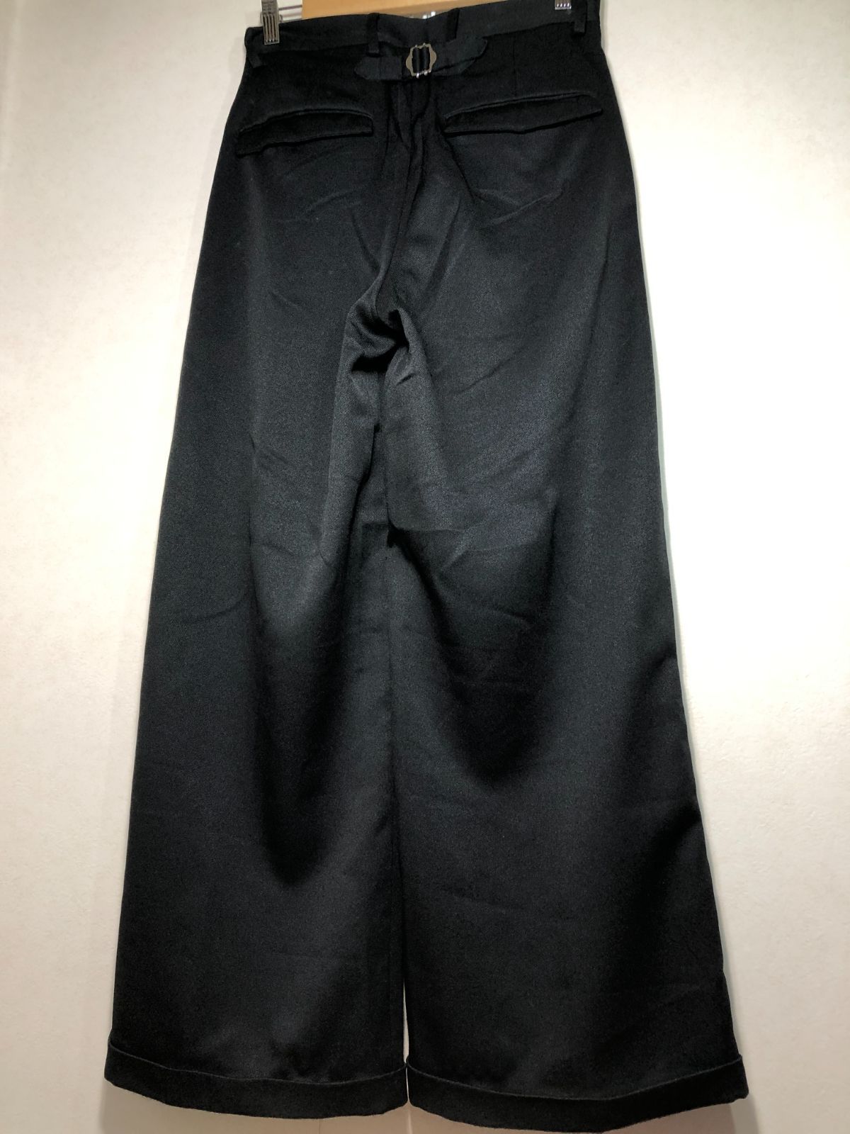 051180 Toironier 2Tuck Wide Pants タック ワイド パンツ 1 ブラック