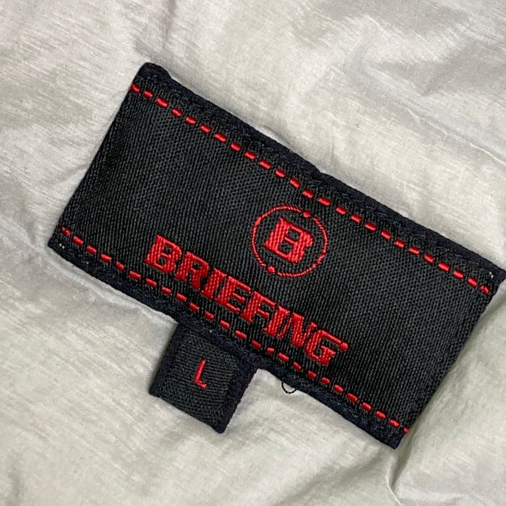 サイズ：L BRIEFING GOLF ブリーフィング ダウンジャケット グレー系