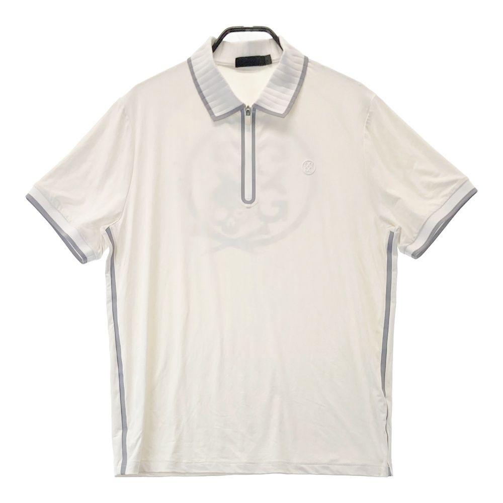 サイズ L G FORE ジーフォア ハーフジップ半袖ポロシャツ ブラック系 240101547079 ゴルフウェア メンズ ストスト