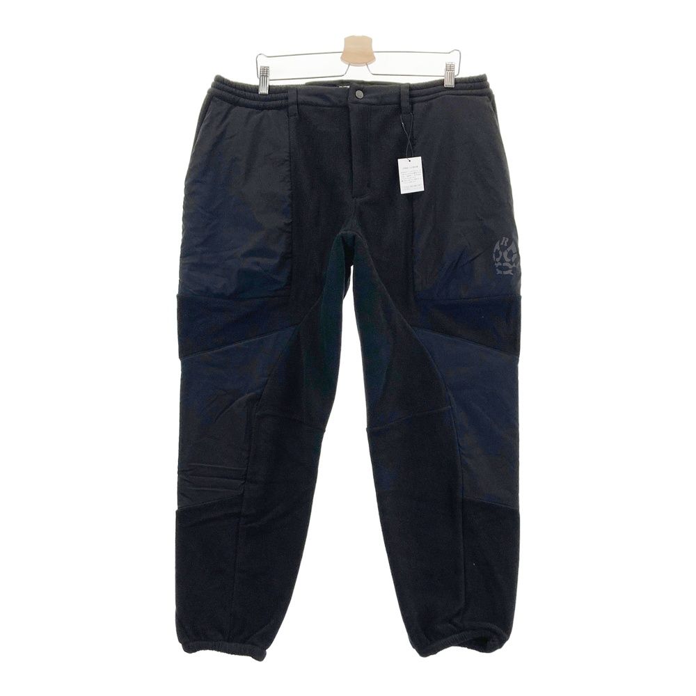 サイズ 7 RUSSELUNO ラッセルノ 異素材切替 フリースロングパンツ ブラック系 240101555237 ゴルフウェア メンズ ストスト