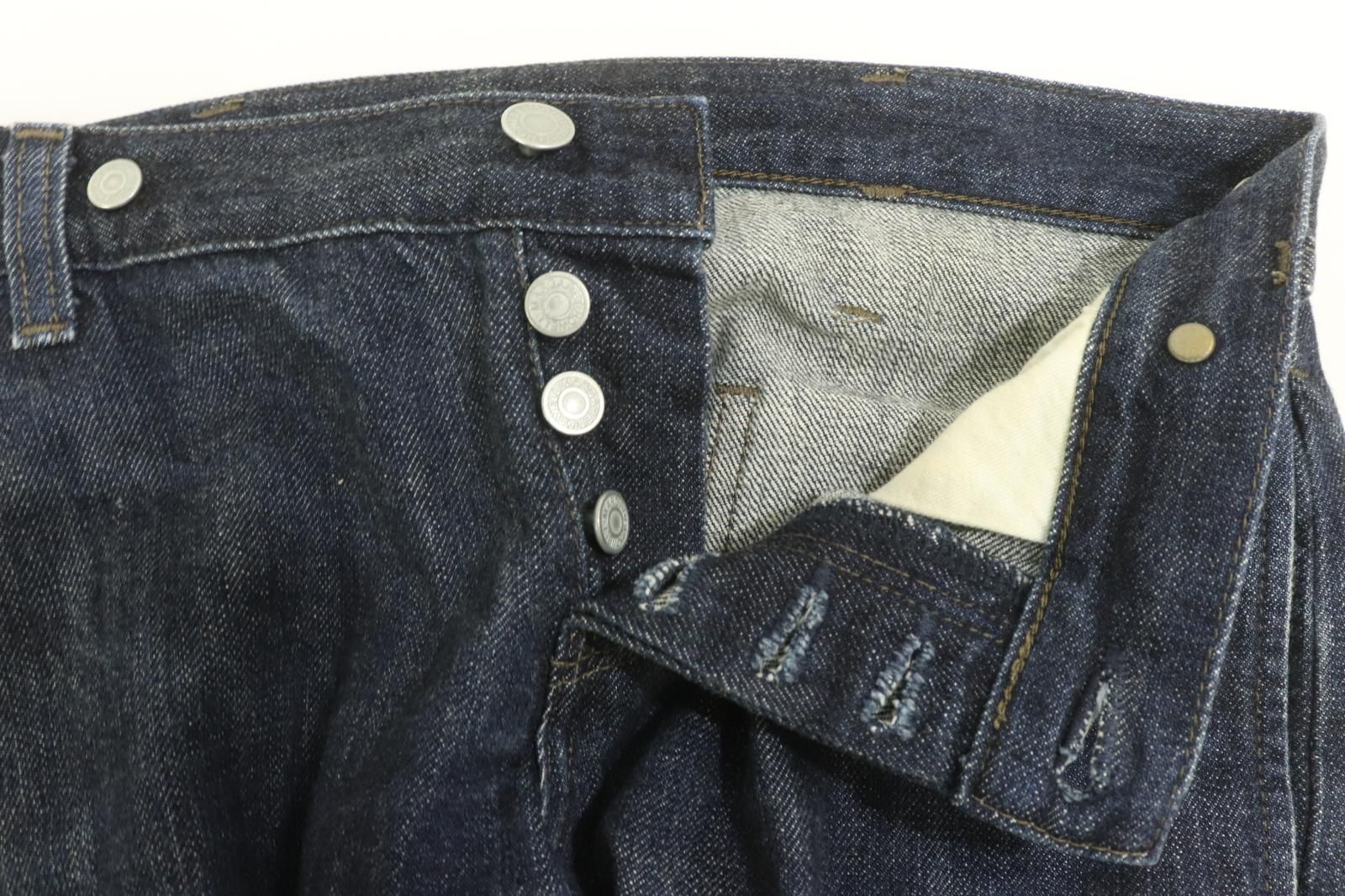  Margaret Howell レディースデニムパンツ W 27×L 32 ORGANIC COTTON DENIM x EDWIN 紺 ネイビー その他 デニム ジーンズ