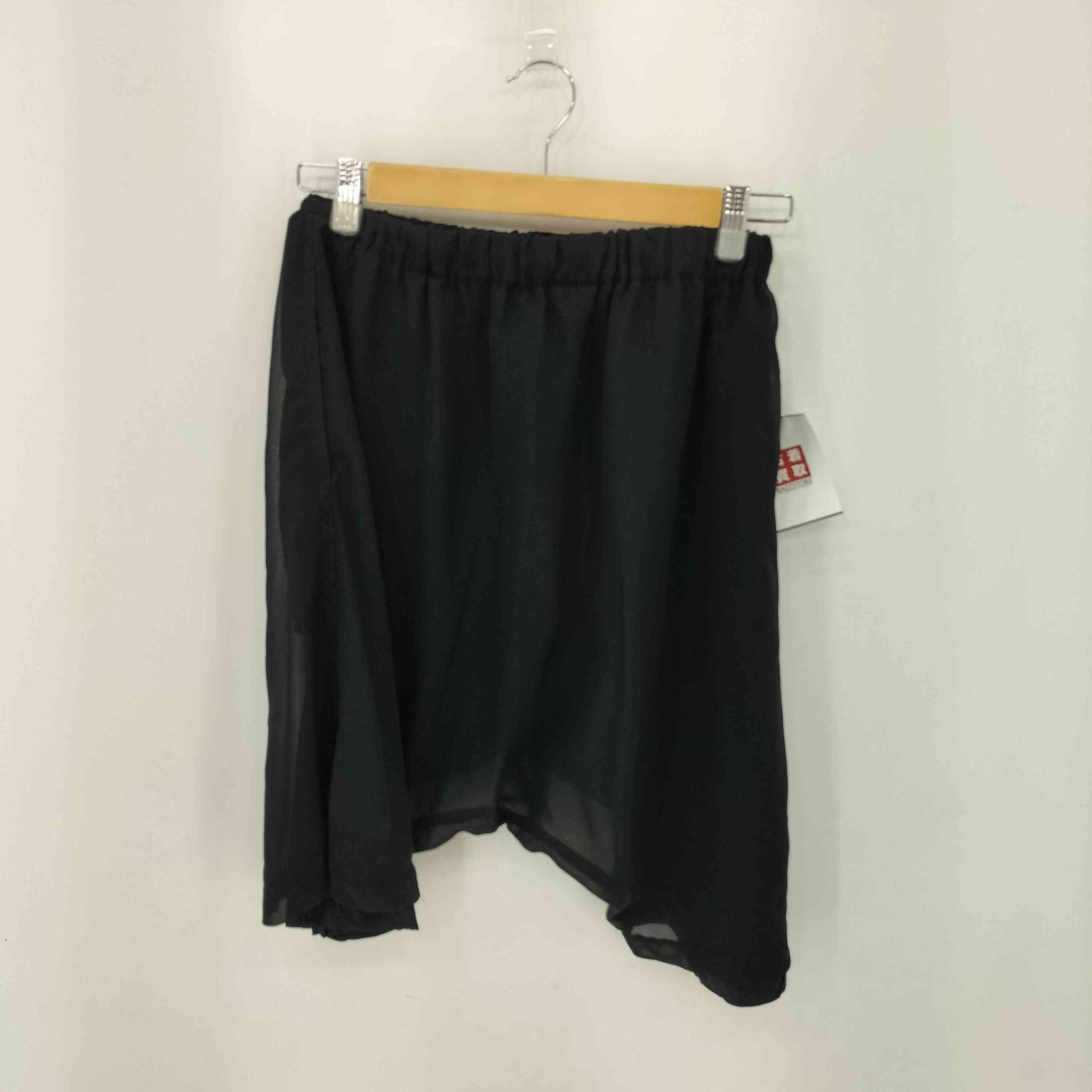 ブラックコムデギャルソン BLACK COMME des GARCONS シアー オーガンジー サルエル ショートパンツ ショーツ メンズ JPN XS