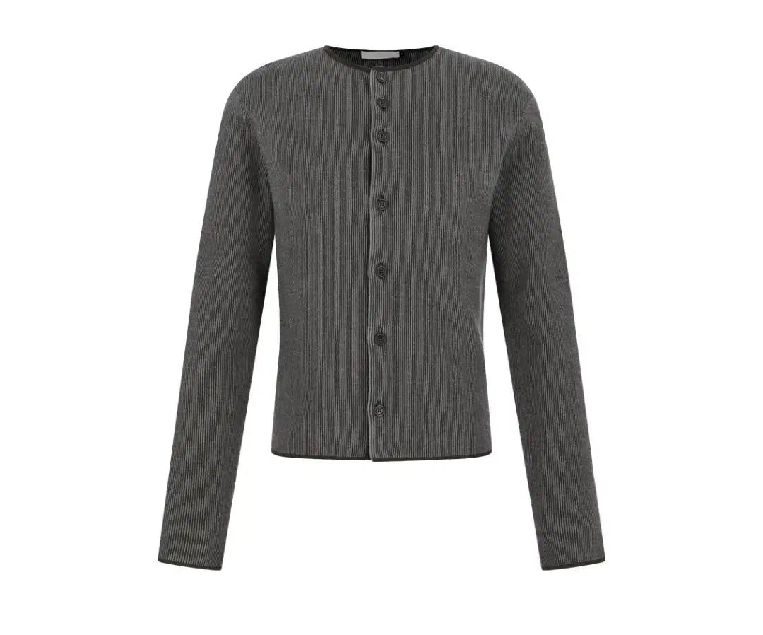 L アモーメント 25fw ストライプ カーディガン ブラウン