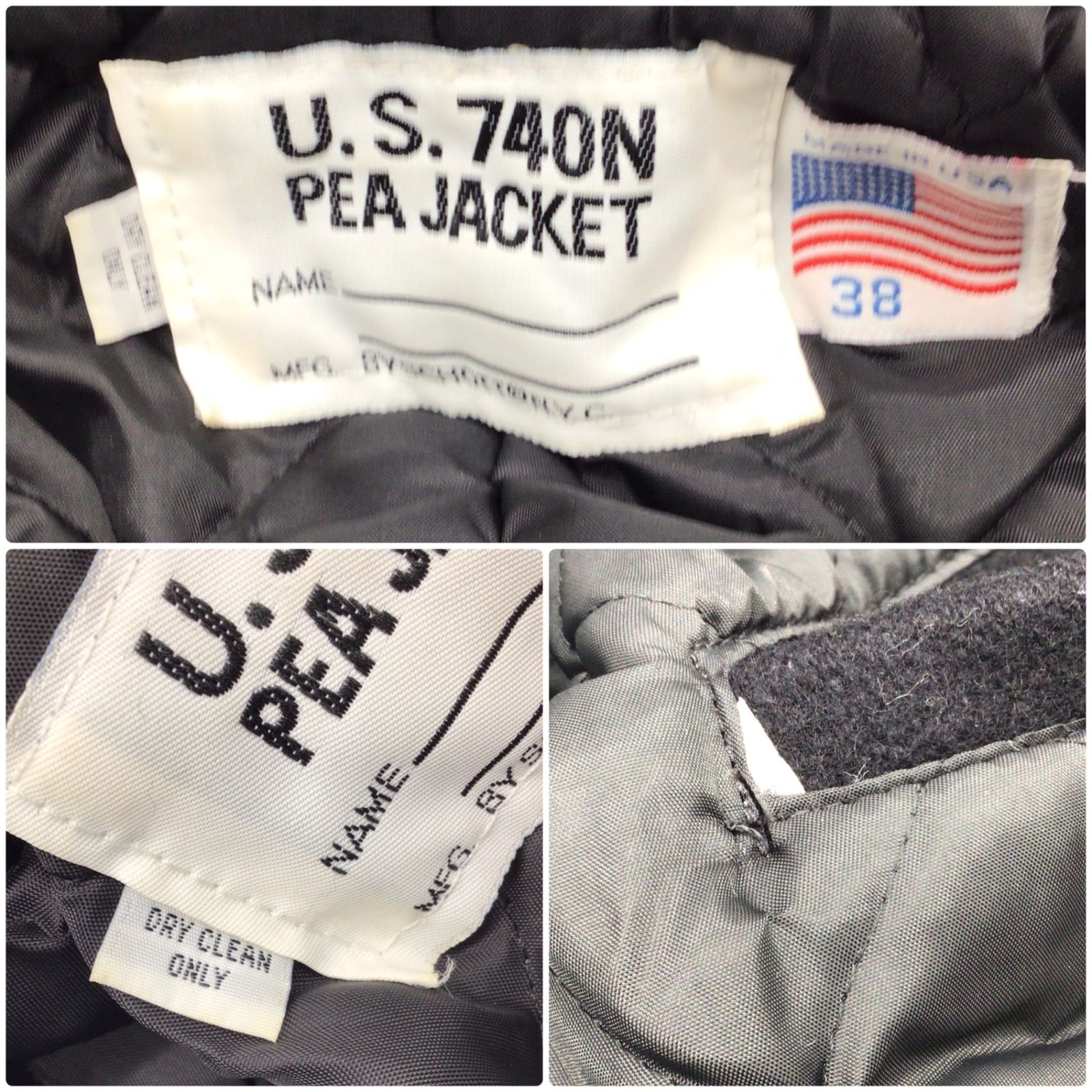 11151 SCHOTT ショット 80〜90年代 U.S.740N PEA JACKET ピーコート