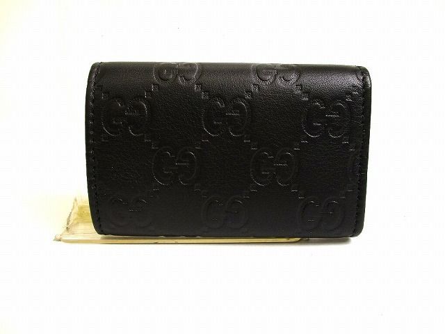グッチ GUCCI シマ GG レザー 6連 キーケース キーリング メンズ レディース