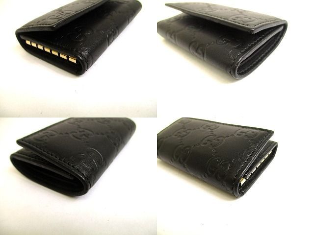  グッチ GUCCI シマ GG レザー 6連 キーケース キーリング メンズ レディース キーケース 小物