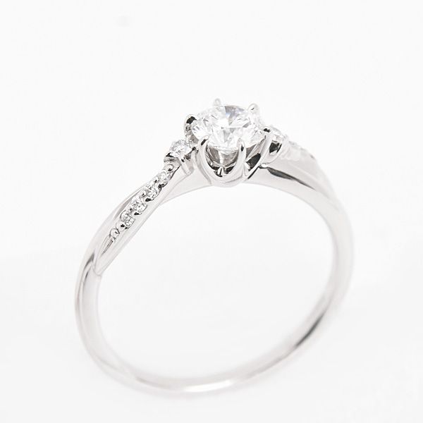 スタージュエリー 指輪 レディース エンゲージメントリング 10号 立爪 ダイヤ 0.400 ct 0.05 D-VS 1-3 EX プラチナ PT 950 STAR JEWELRY