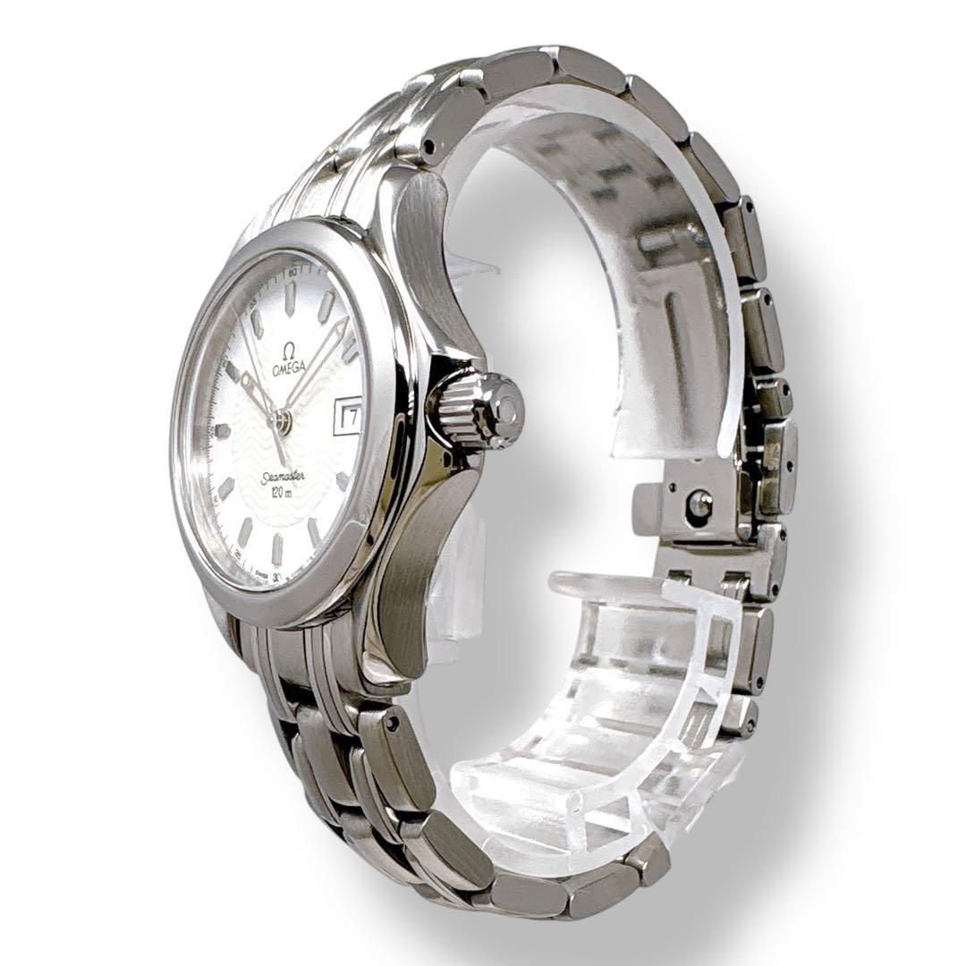 オメガ シーマスター120 ダイバー ホワイト レディース 時計 ブランド 美品 オメガ シーマスター120 ダイバー ホワイト レディース 時計 ブランド