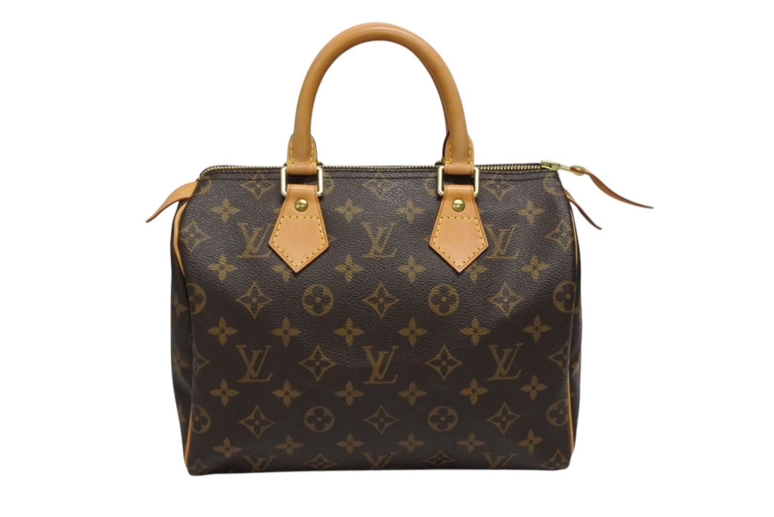 LOUIS VUITTON ルイヴィトン スピーディ25 ハンドバック M41528 モノグラム PVC レザー ブラウン ゴールド金具 4b009261