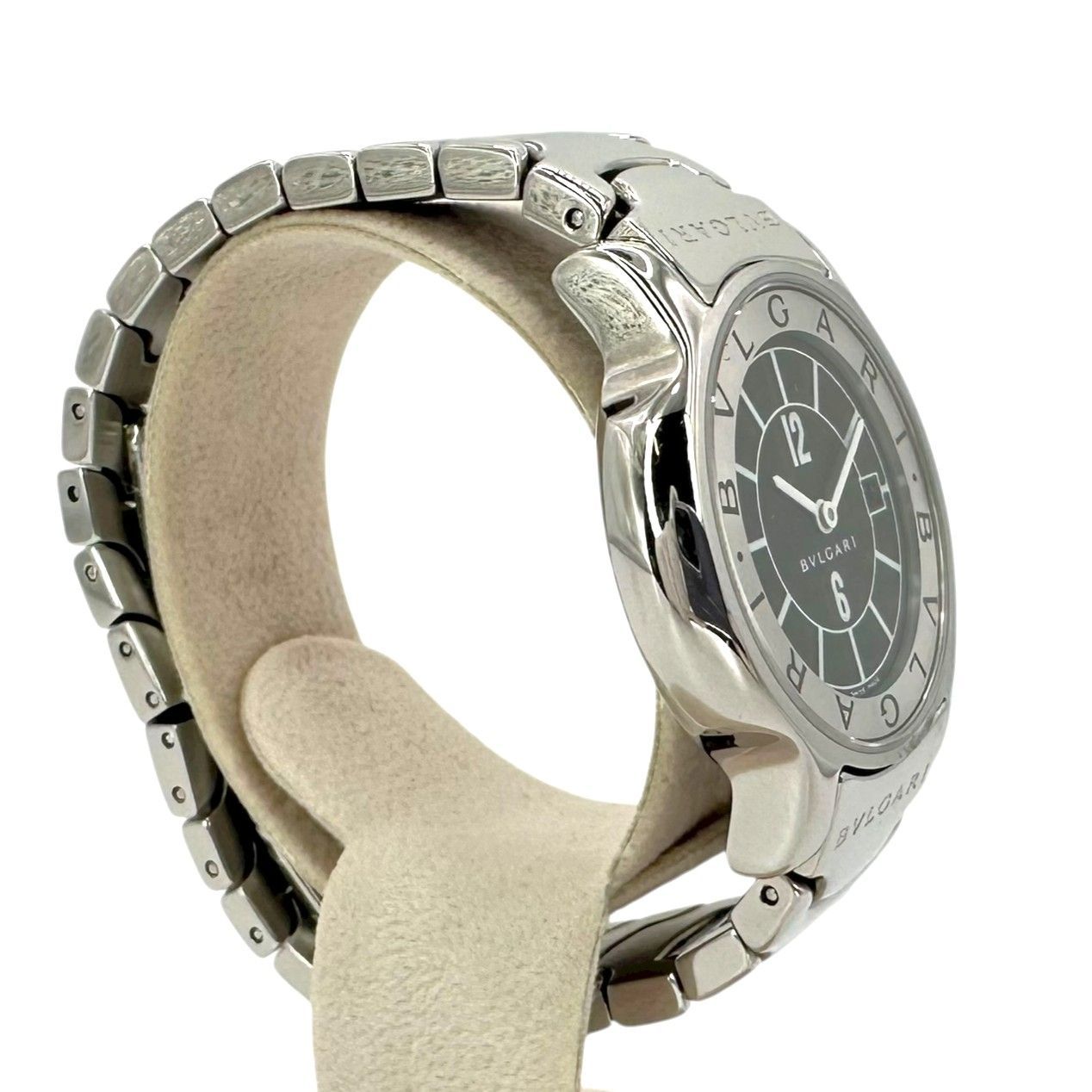 BVLGARI】ブルガリ ソロテンポ ST29S ステンレススチール SS ブラック