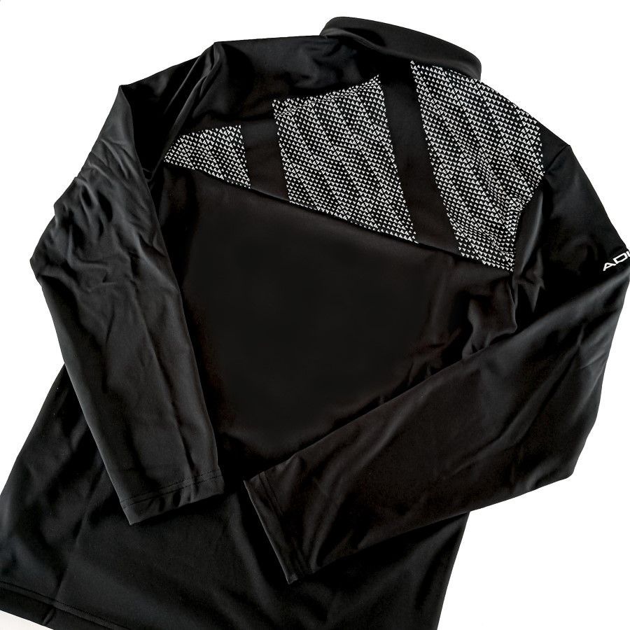 adidas 黒 長袖ポロシャツ Lサイズ 最終処分マンチェスター