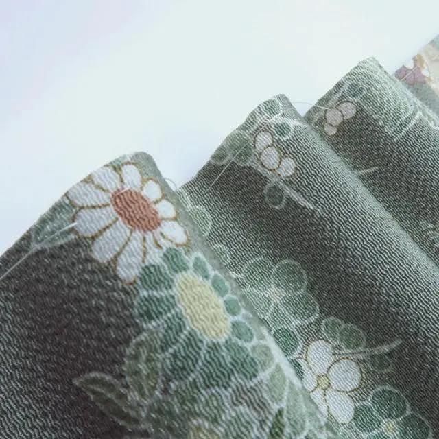 百華❀Y3867◇正絹 仕付け糸付 手縫い仕立て 付下げ 着物 - メルカリ