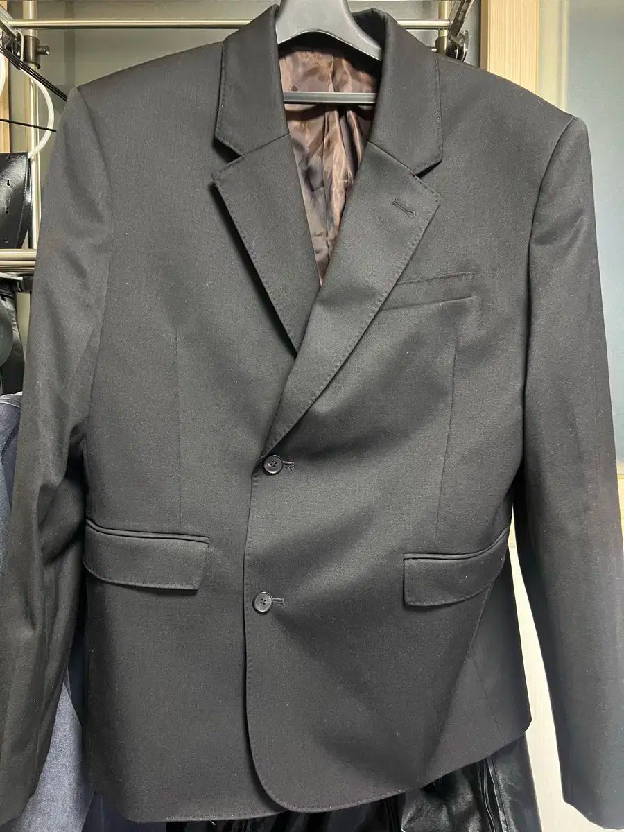 48 LMOOD エル Classic テーラード ウール ブレーザー ブラック