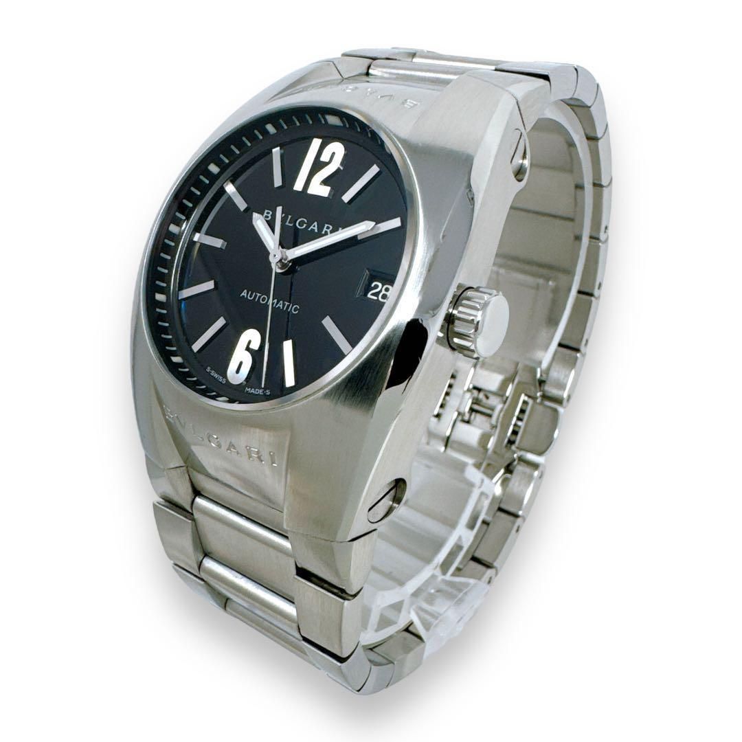 ブルガリ エルゴン EG35S 自動巻き デイト 黒 ボーイズ 時計 ブランド