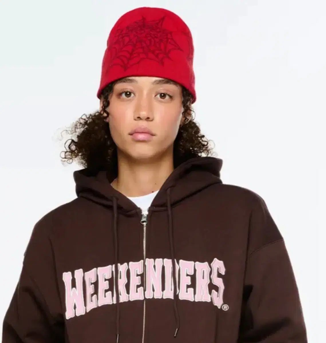 ウィークエンダーズ WKNDRS クモの巣 プリント ウールビーニー