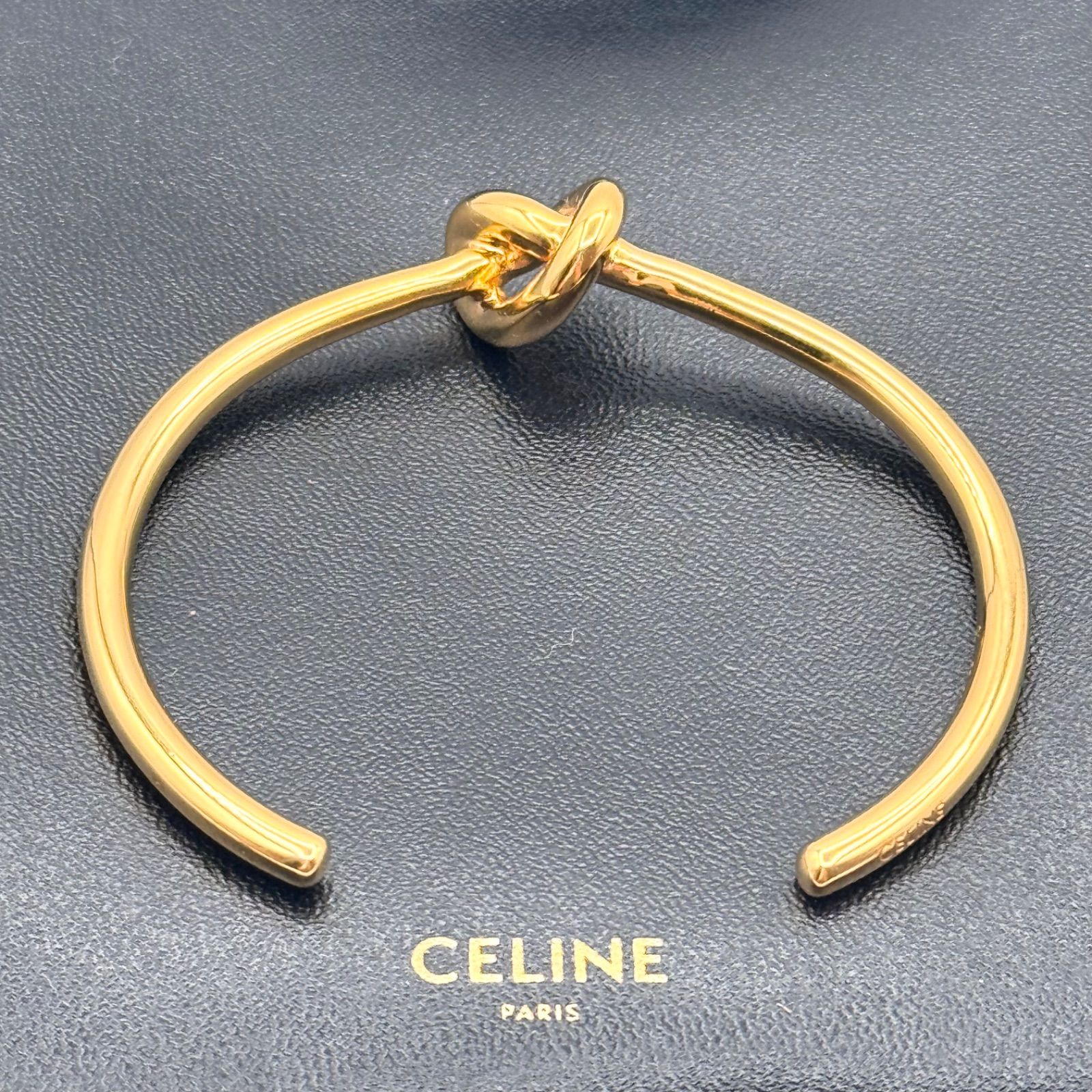 CELINE ノット エクストラシン C1 ブレスレット ゴールド 112521