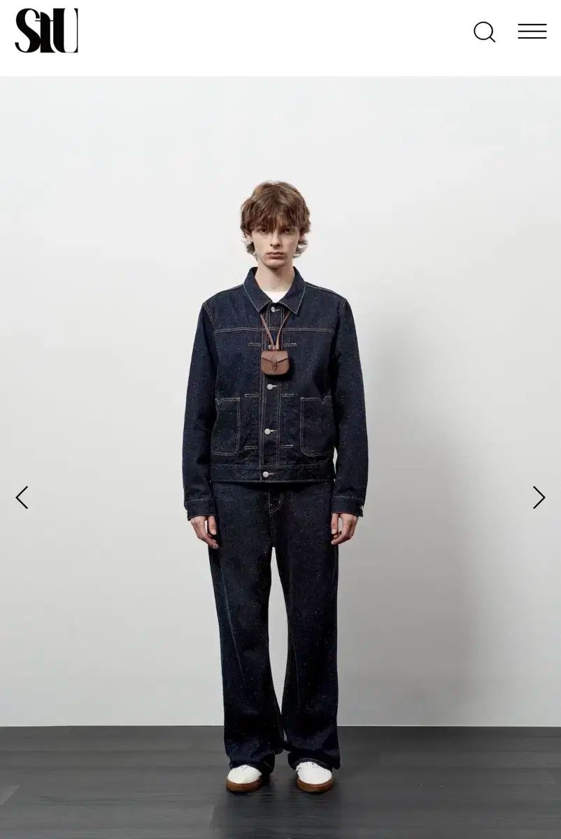 STU Husk indigo ジャケット パンツ