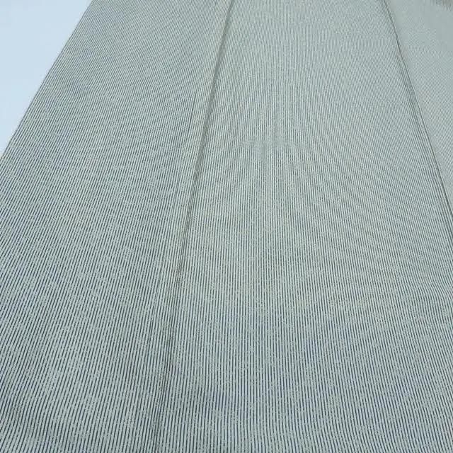 百華❀Y3869◇美品 正絹 縫い一つ紋 手縫い仕立て 縦縞 お召 着物 単品