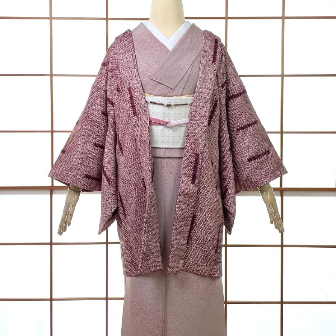 ブラウン系 羽織紐付き