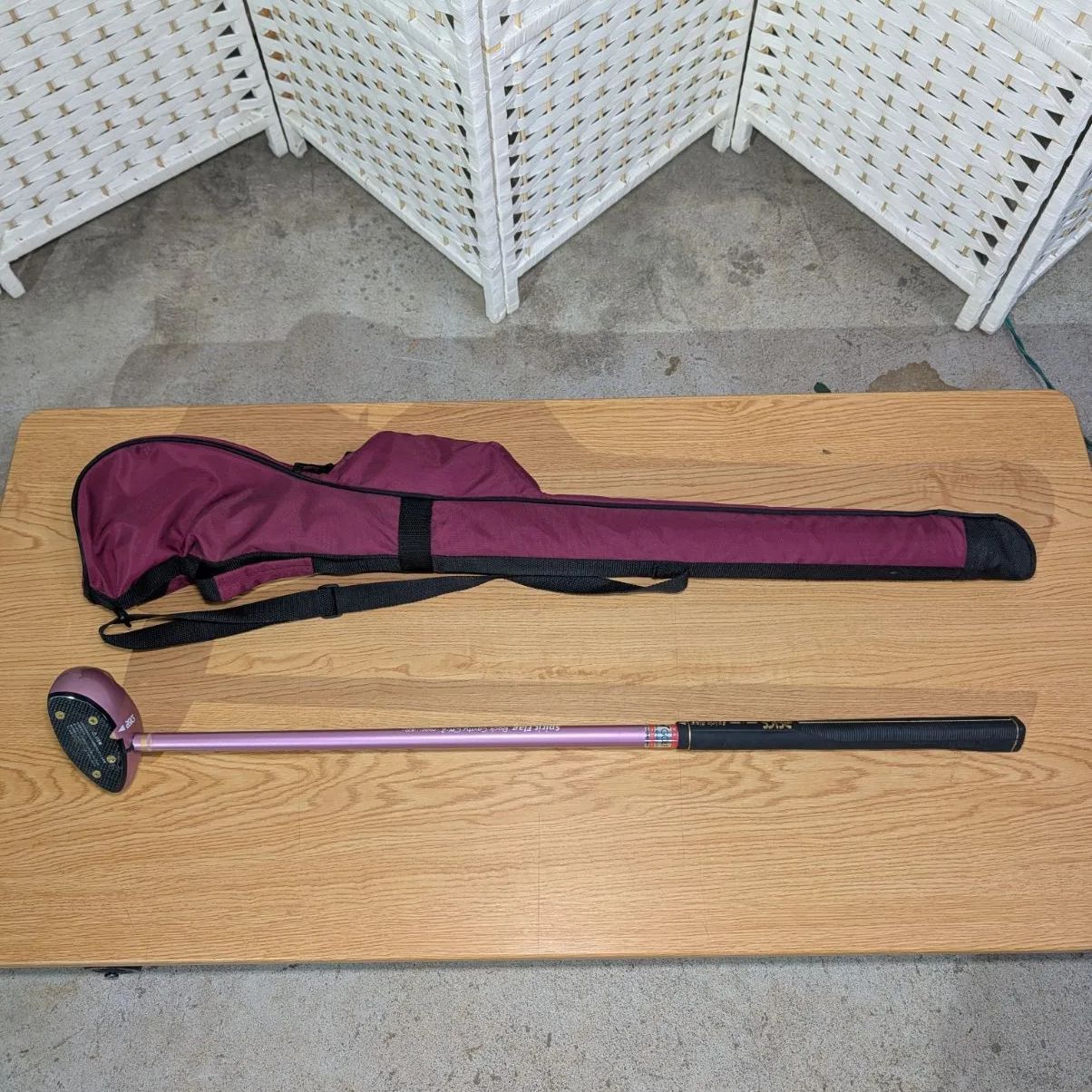 アシックス Spirit Flag パークゴルフクラブ Back Cavity CW-2 ピンク ケース ボール付