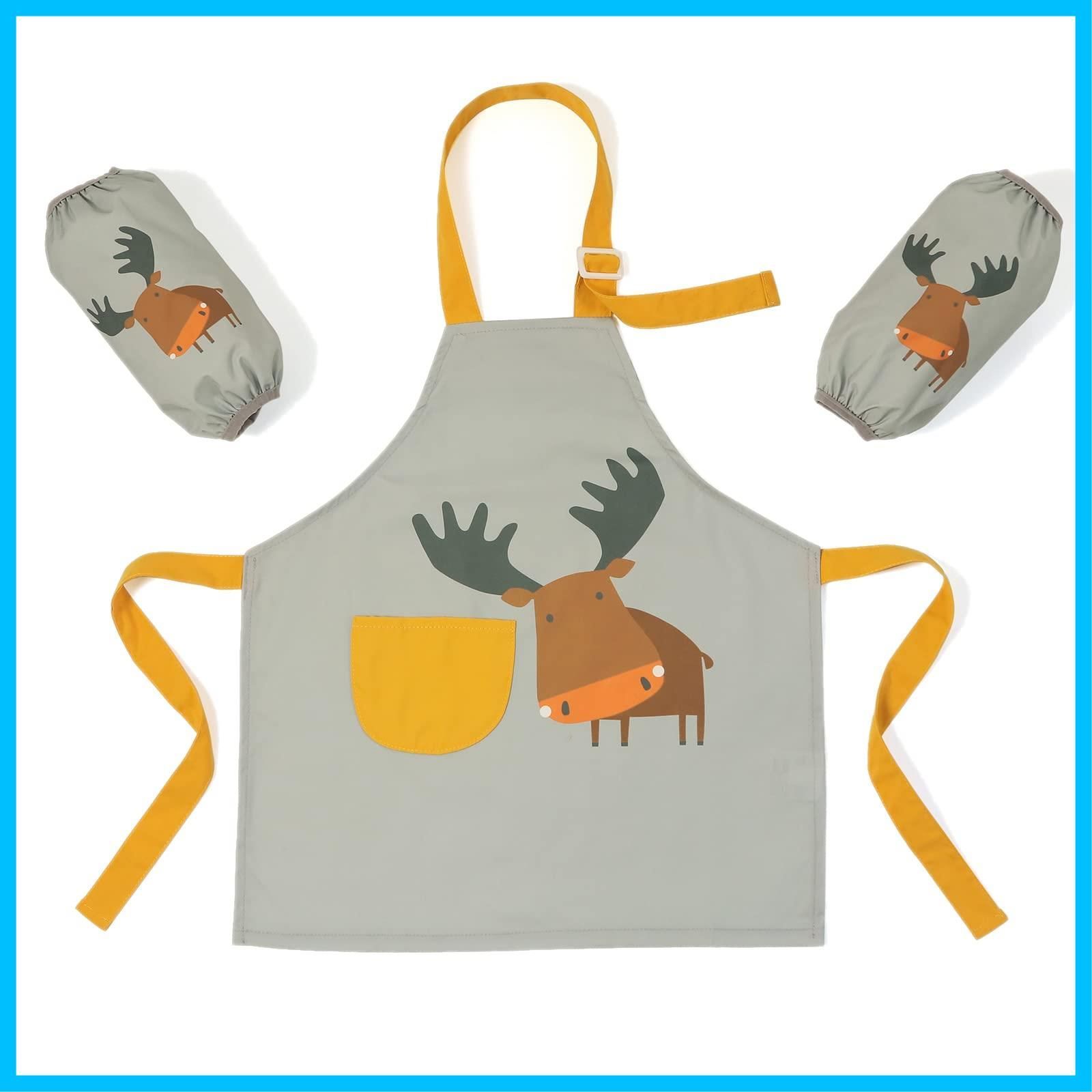 Farmer Mani 男の子女の子子供エプロン-子供趣味料理人絵画園芸焙煎ポリエステルエプロン