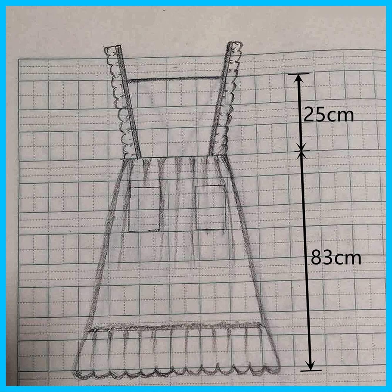  数量 おしゃれ レディース フリル ポケット付き ワンピース型 エプロン ロング ドレス 北欧風 リネン Nanxson 無地 かぶるだけ 保育士 美容師 花屋 料理 家事用 エプロン キッズファッション小物