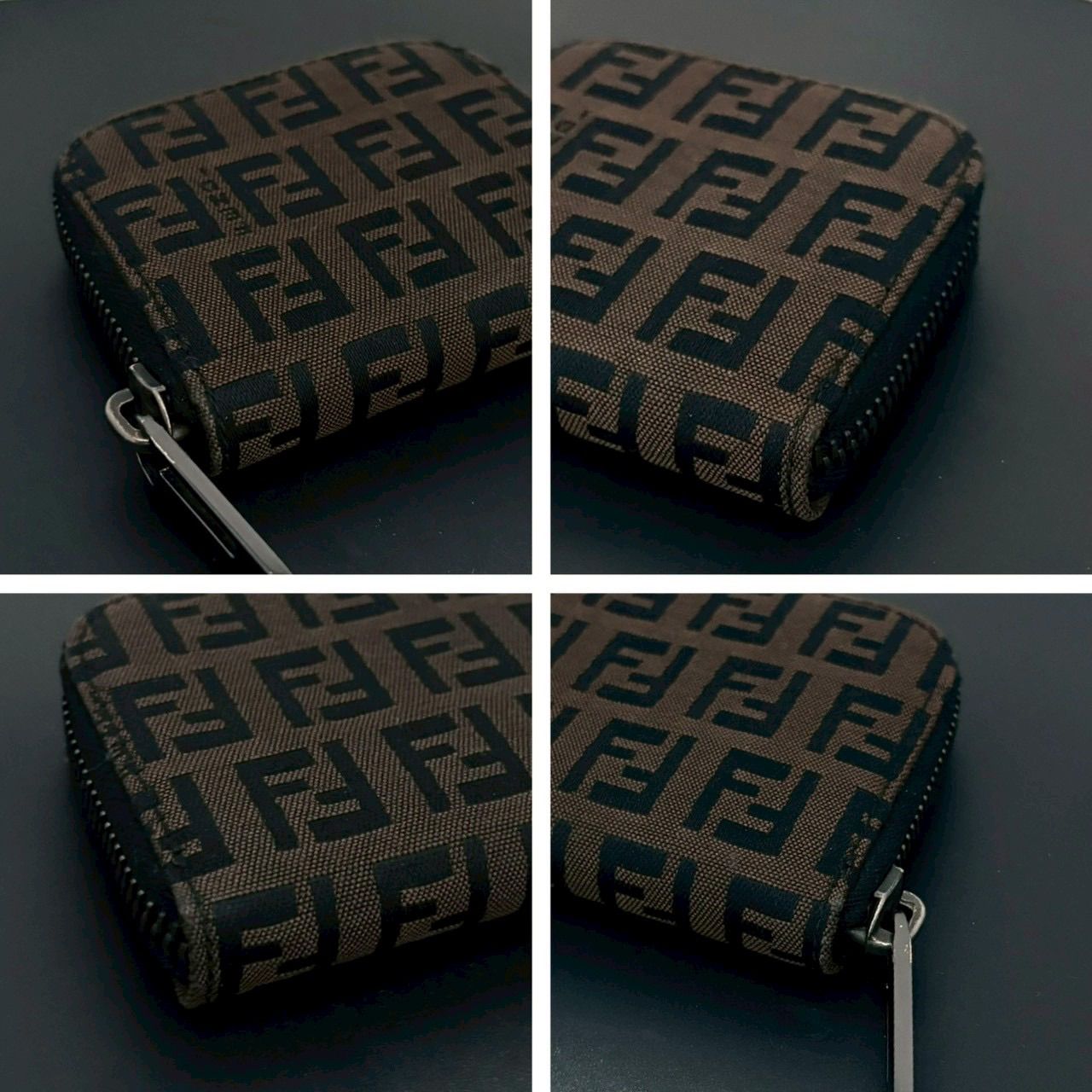 ズッカ柄 ラウンドファスナー