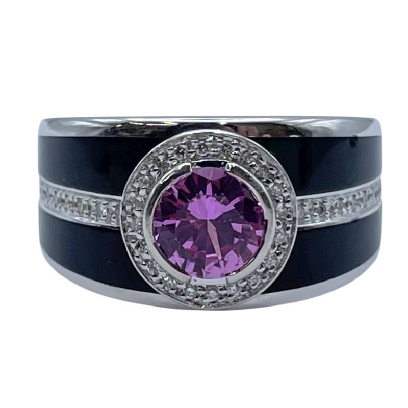 モーブッサン ボンボンローズリング ホワイトゴールド 750 ピンクサファイア ジュエリー