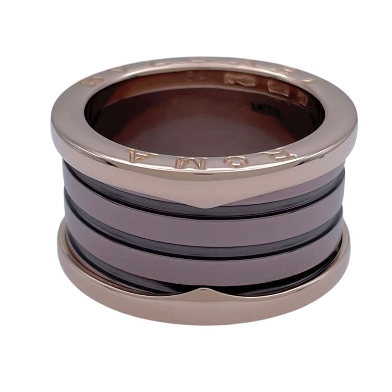 ブルガリ BVLGARI ビーゼロワンリング ピンクゴールドxステンレススチール K 18 SS ジュエリー