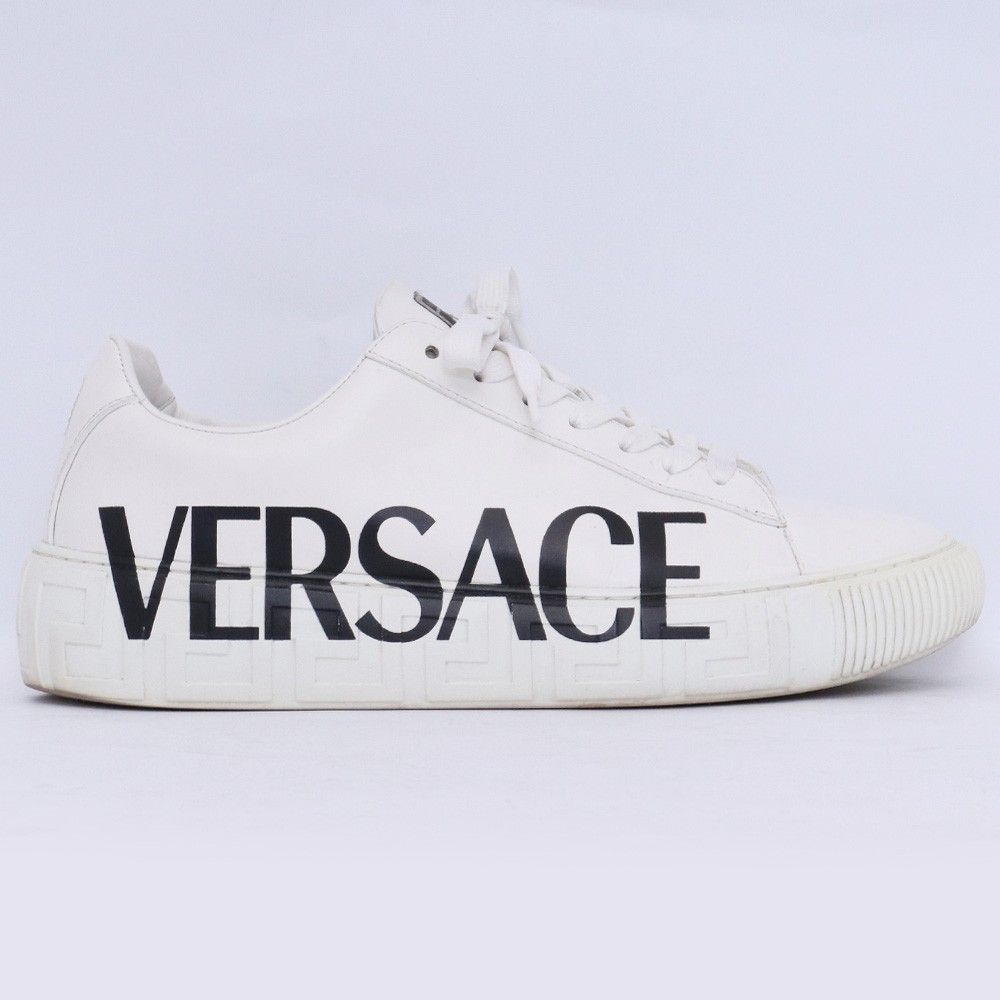 VERSACE グレカ ロゴ スニーカー サイズ42 ホワイト DSU8404 DV51G D0141