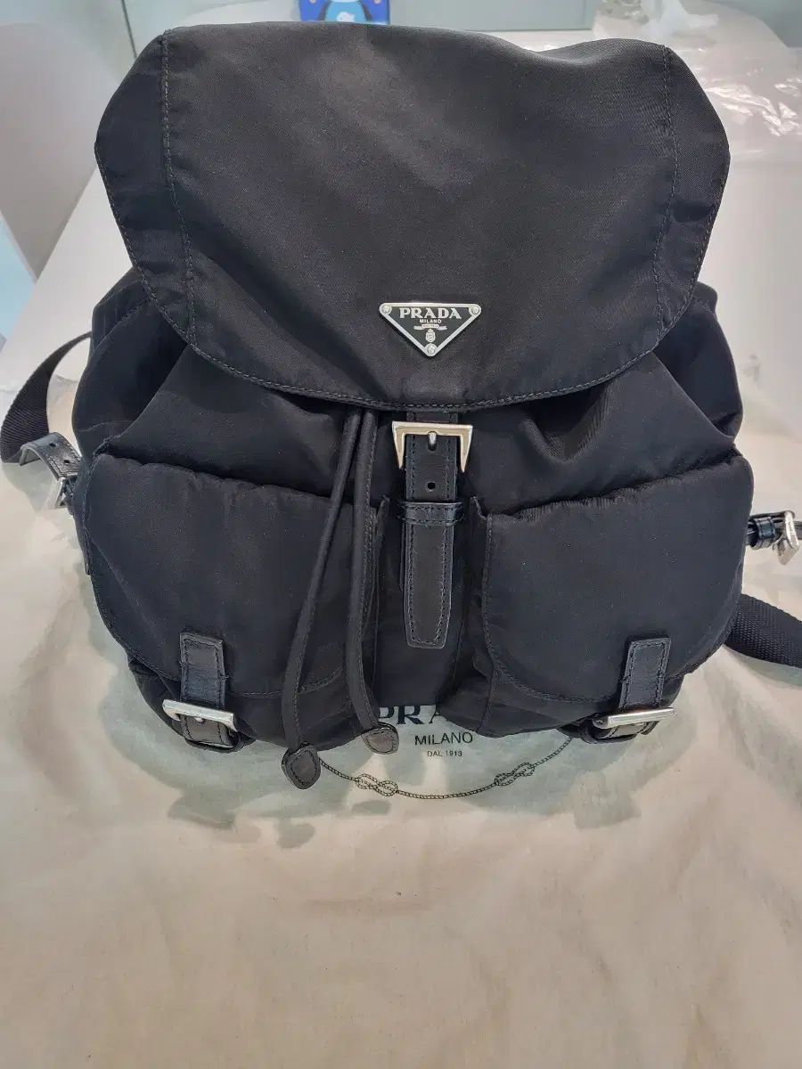 PRADA プラダ ブラック ポコノ バックパック