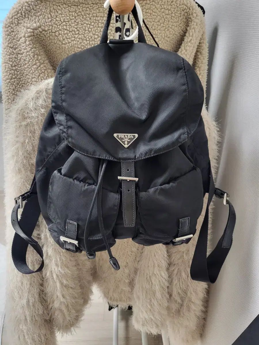 PRADA プラダ ブラック ポコノ バックパック