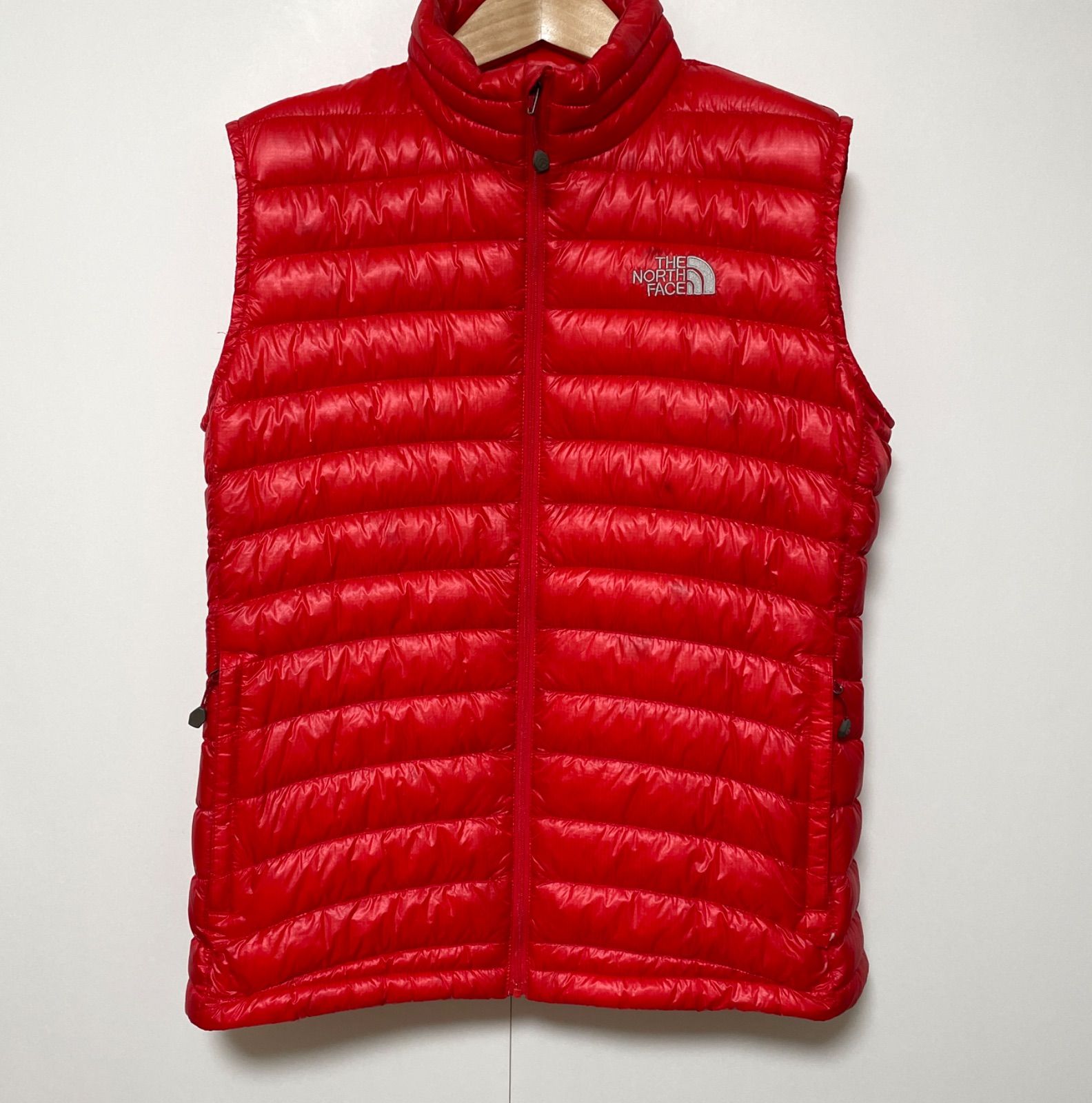 THE NORTH FACE ザノースフェイス XLレッド ダウンベスト