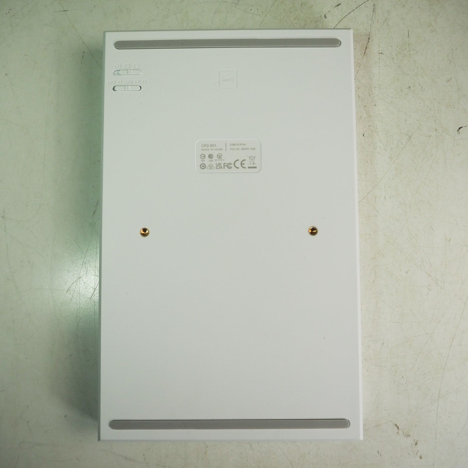  K 9519 km 5 CDプレーヤー ポータブル 壁掛け Instant Disk Audio CP 2 Bluetooth 001 軽量 薄型 シンプル デザイン ホワイト 白 ケイエムファイブ CD SACDプレーヤー プレーヤー