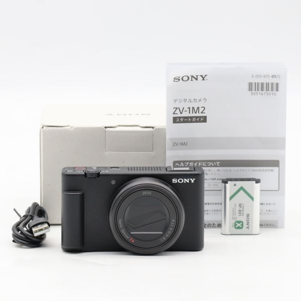 SONY ソニー コンパクトデジタルカメラ VLOGCAM Vlog用カメラ ZV-1 II ボディ 18-50 mm F 1.8-4.0 ズームレンズ ブラック M 2 B