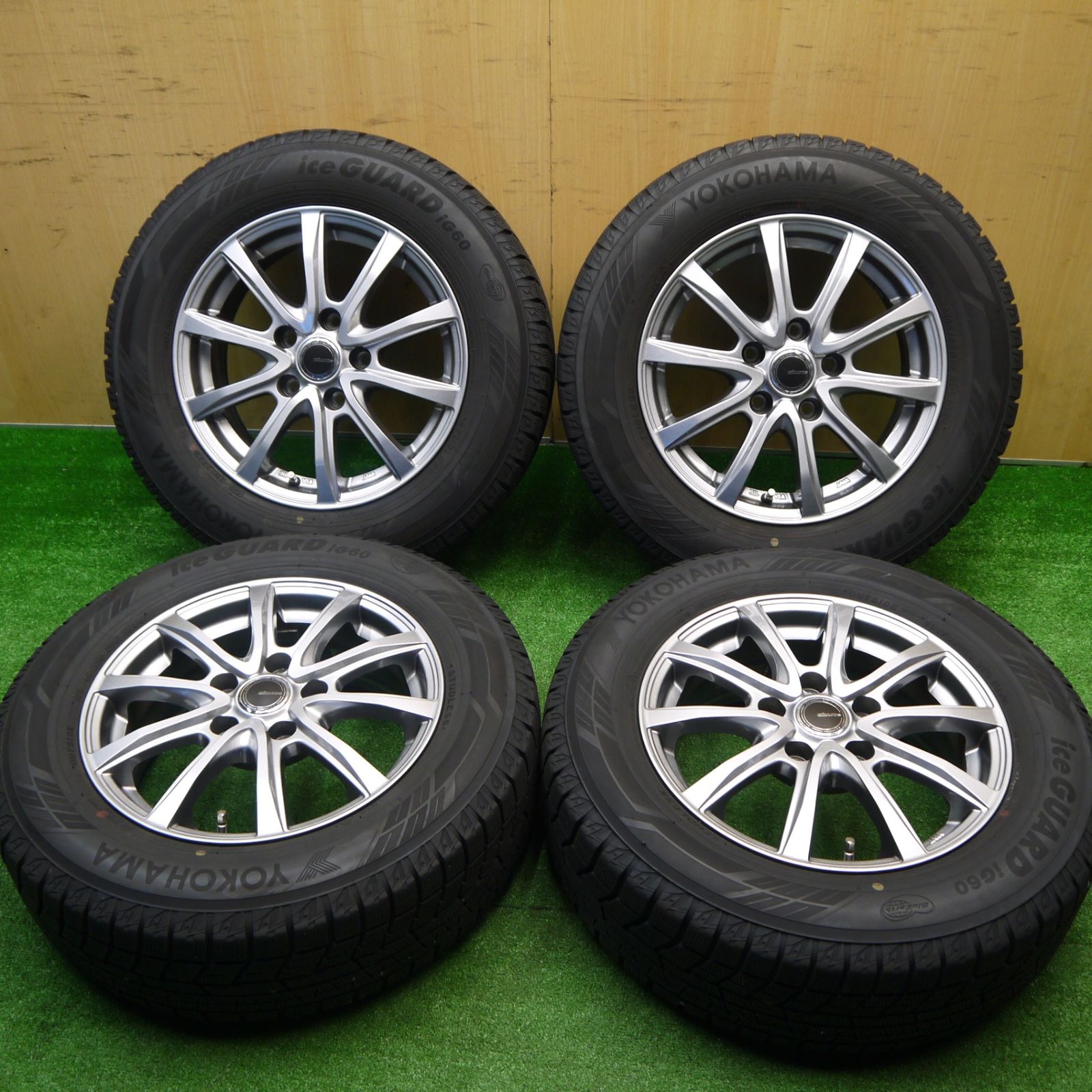 バリ溝 22年 キレイ 8 5分 スタッドレス 195 65 R 15 ヨコハマ アイスガード iG 60 MiLLOUS ミルアス 15インチ PCD 114 3 5 H ス