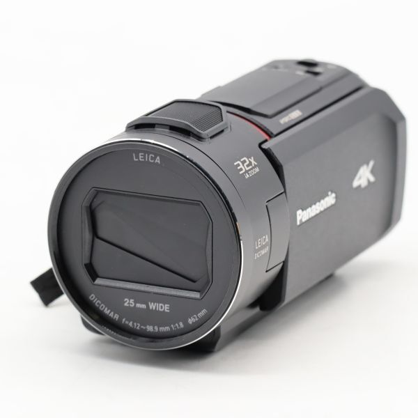 パナソニック Panasonic 4K デジタルビデオカメラ 内蔵メモリー64GB 5軸ハイブリッド手振れ補正 光学24倍ズーム ブラック HC-VX2MS-K