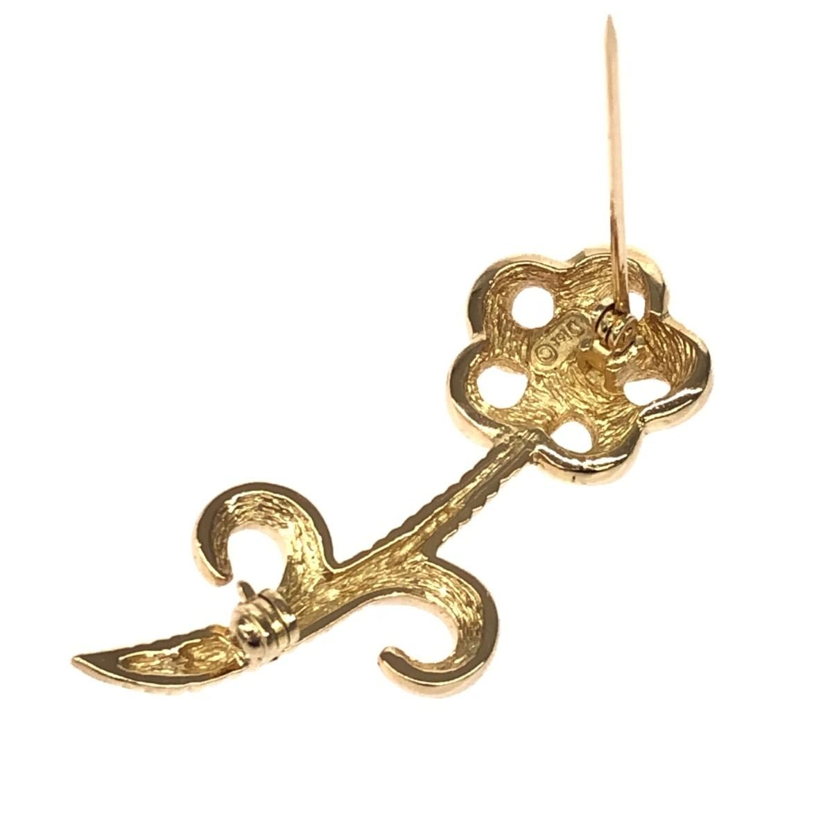 Christian Dior クリスチャンディオール ブローチ フラワーモチーフ