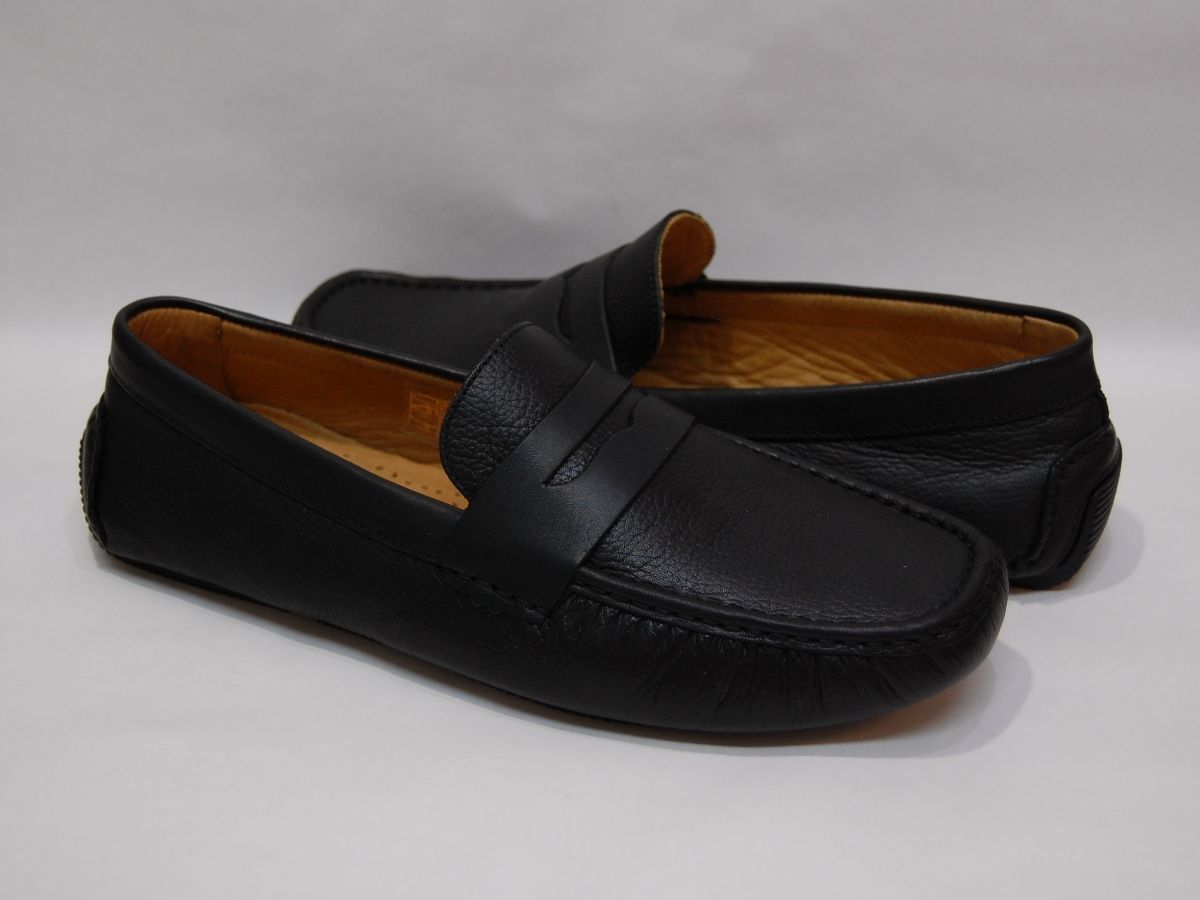 MASSIMO MATTEO PITSTOP PENNY Black マシモ マテオ ペニー コイン ローファー ブラック 黒 スリッポン ドライビング ベネチアン レザー メンズ アメリカ 海外