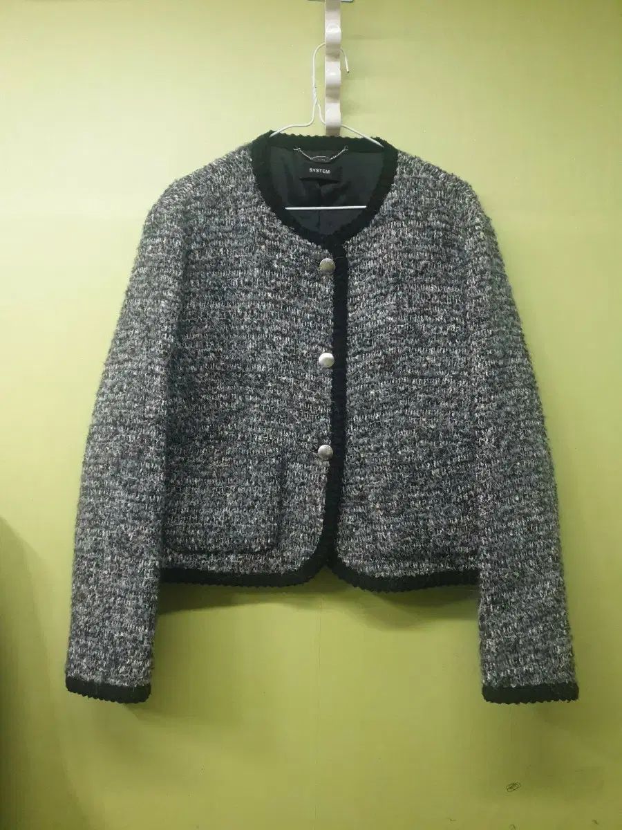 SYSTEM システム ツイード ジャケット 정55 66
