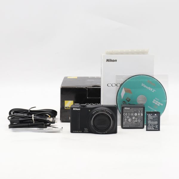 NikonデジタルカメラCOOLPIX S9100 ノーブルブラック S9100BK