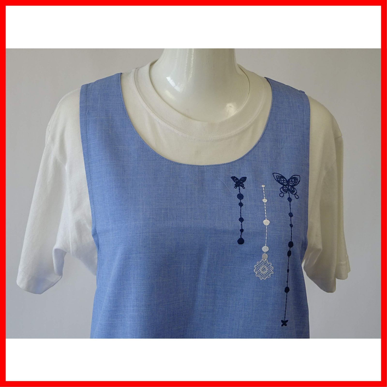 数量 ハナエ モリ 洗濯しても しわになりにくい MORI ポリエステル HANAE 素材の チョウ エプロン の 刺繍 ブランド の キッチン 森英恵 エプロン 67338 WWW_OPDRERGINERDOGAN_COM