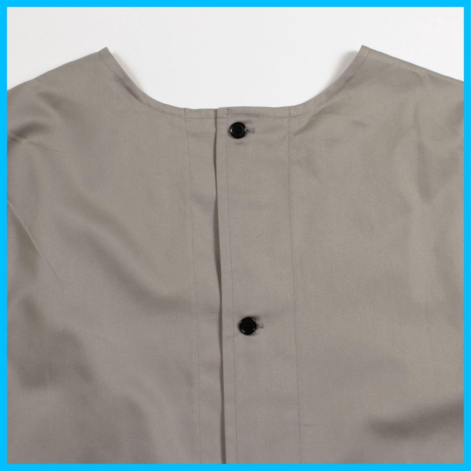 Atsuko Matano エプロン マタノ アツコ ブランド ポケット の ネコ が 製 かわいい 日本 割烹着 販売 かっぽう着 スモック 28611 ベージュ