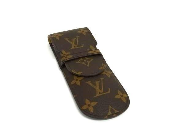 LOUIS VUITTON ルイヴィトン ペンケース エテュイ スティロ M62990 ブラウン モノグラムキャンバス レザー ユニセックス
