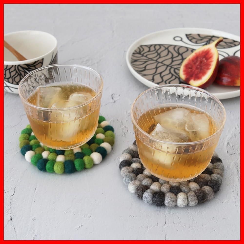 2枚セット メッツァ コースター ラウンド フェルト グリーン DEKORANDO デコランド WWW_OPDRERGINERDOGAN_COM